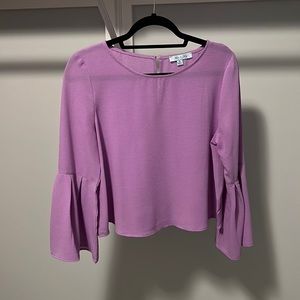 Flared longer sleeve top